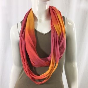 Orange and Pink Infinity Scarf (1096)